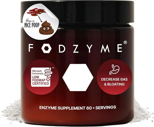 FODZYME® Digestive Enzymes for Gut Health & Digestive Comfort (Home Kit 60 Doses & On-The-Go Powder Pack 30 Doses) – Relief for Bloating, Gas, Constipation, Diarrhea & Abdominal Discomfort, Low FODMAP Support