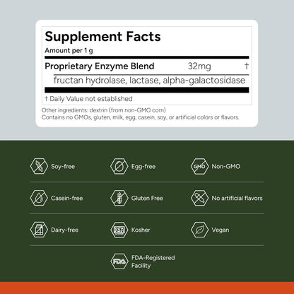 FODZYME® Digestive Enzymes for Gut Health & Digestive Comfort (Home Kit 60 Doses & On-The-Go Powder Pack 30 Doses) – Relief for Bloating, Gas, Constipation, Diarrhea & Abdominal Discomfort, Low FODMAP Support